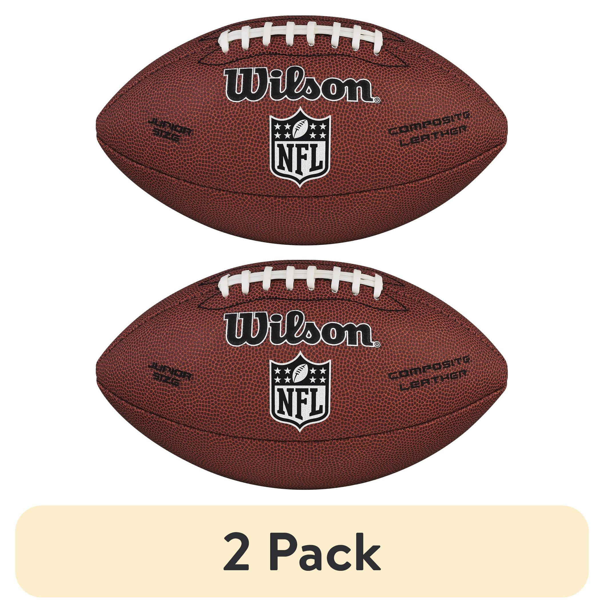 2 pack) Wilson NFL Limited Recreational Football - Brown, Junior