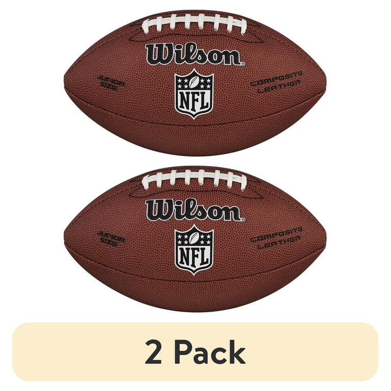 2 pack) Wilson NFL Limited Recreational Football - Brown, Junior