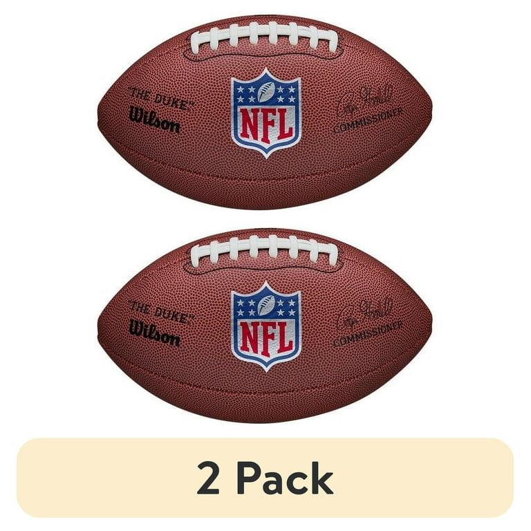 2 pack) Wilson NFL The Duke Replica Football - Brown