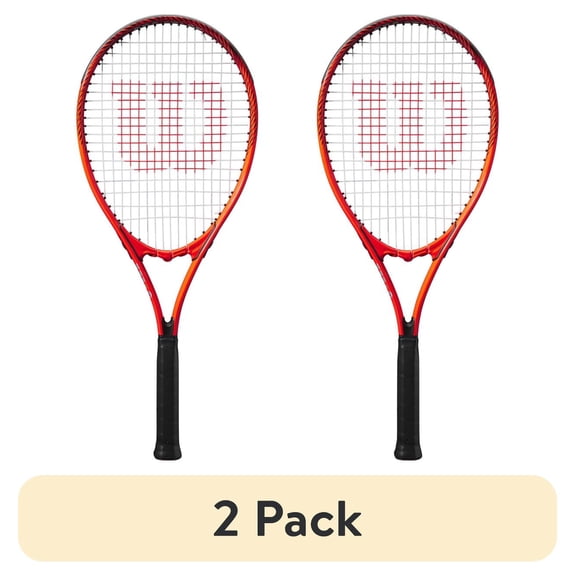 (2 pack) Wilson Pro Staff Precision XL 110 Adult Recreational Tennis Racket - Grip Size 3 - 4 3/8"