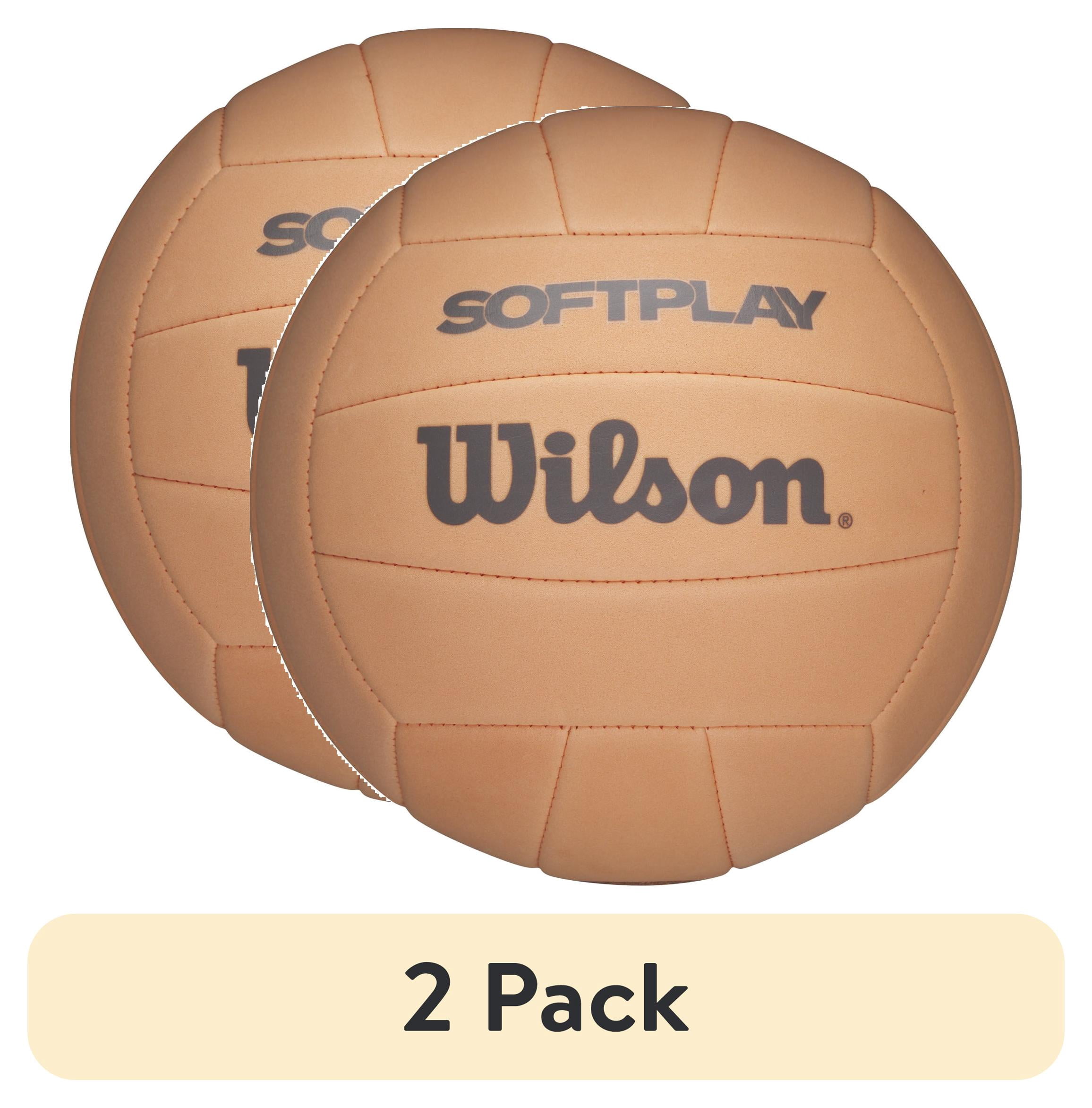 (2 pack) Wilson Softplay Recreational Volleyball - Orange, Official Size