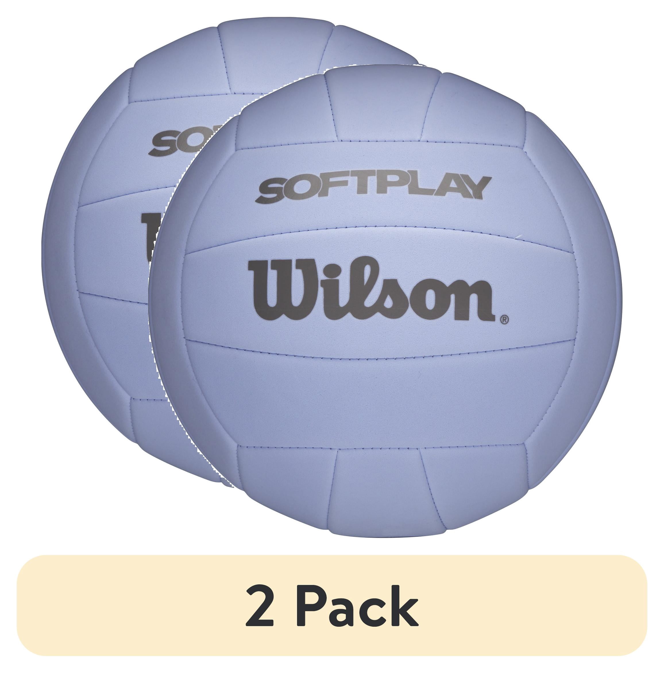(2 pack) Wilson Softplay Recreational Volleyball - Purple, Official Size
