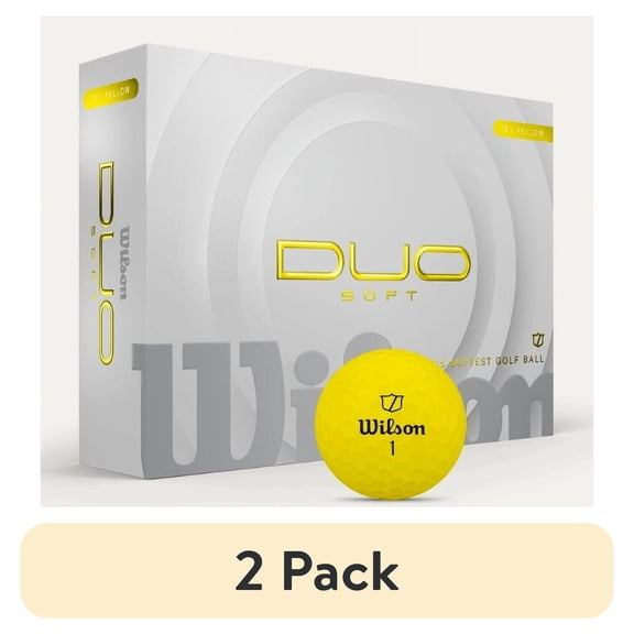 (2 pack) Wilson 2025 Duo Soft Golf Balls