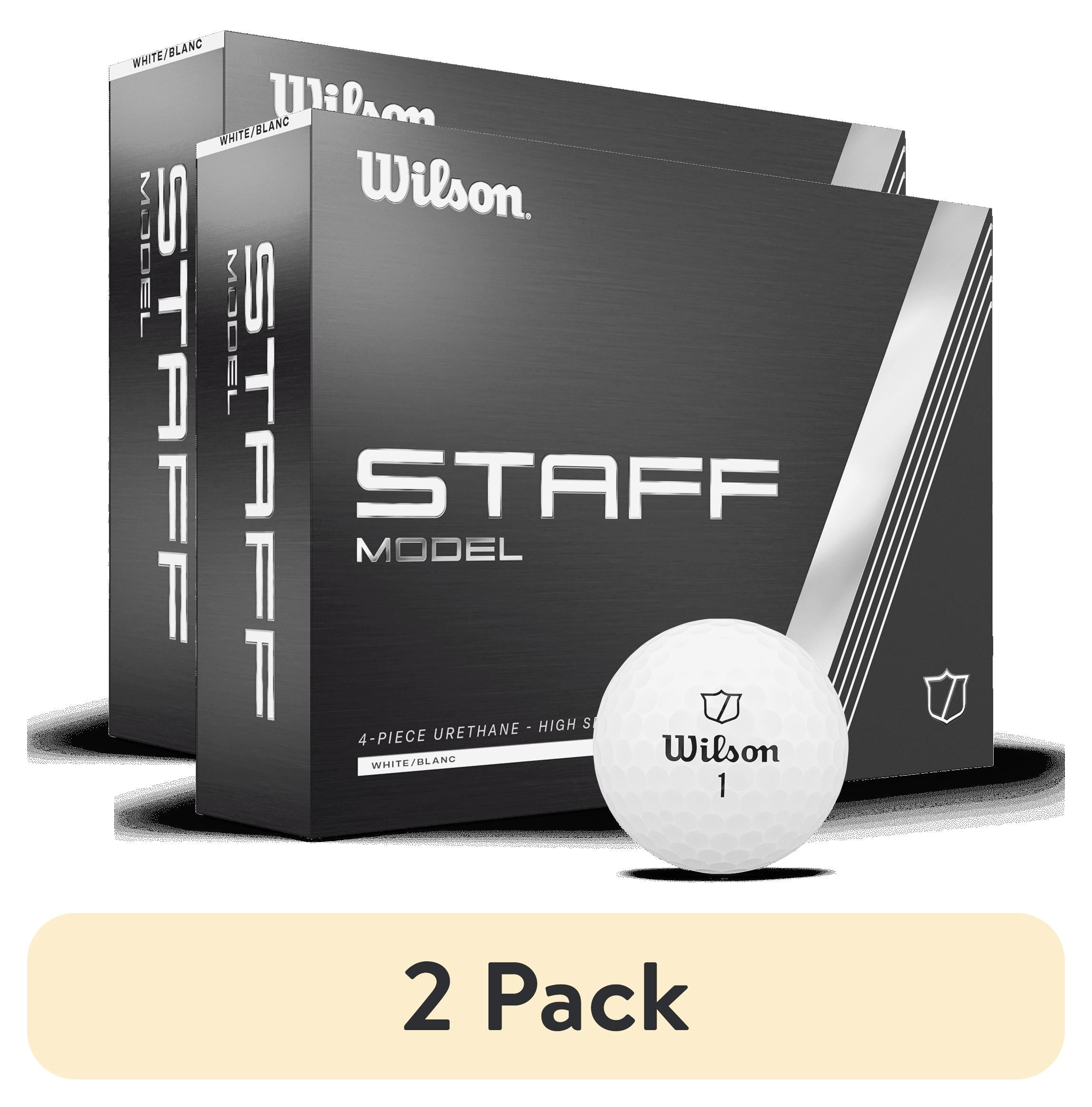 (2 pack) Wilson Staff Model Adult Golf Balls, Urethane White, 12 Count
