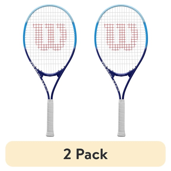 (2 pack) Wilson Tour Slam Lite Adult Tennis Racket - Blue, 112 Sq. In., 10.3 Ounces