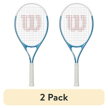 (2 pack) Wilson Ultra Power XL 112 Tennis Racket - Blue/White, Grip Size 3 - 4 3/8"