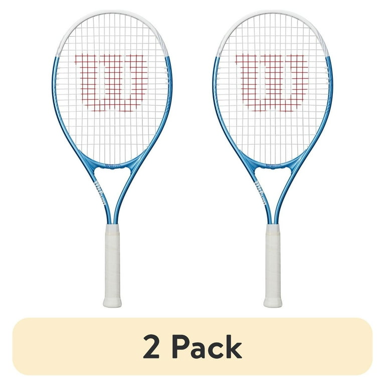 2 pack) Wilson Ultra Power XL 112 Tennis Racket - Blue/White, Grip