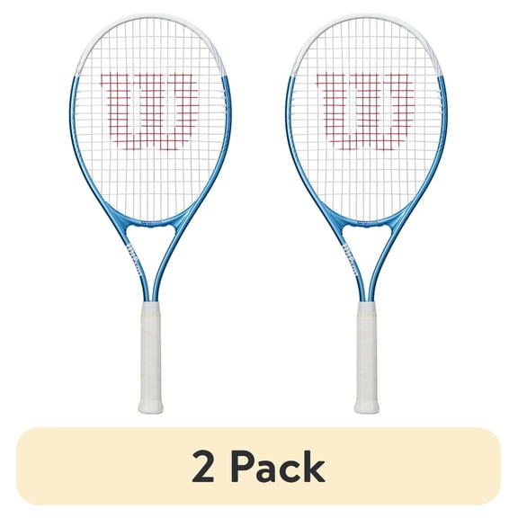(2 pack) Wilson Ultra Power XL 112 Tennis Racket - Blue/White, Grip Size 3 - 4 3/8"