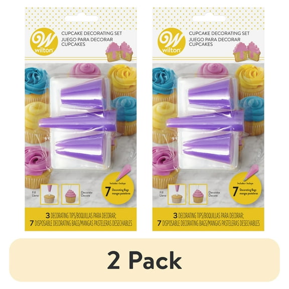 (2 pack) Wilton Cupcake Decorating Set, 10-Piece