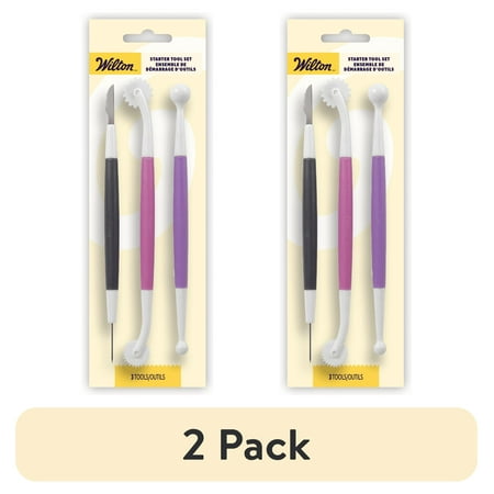 (2 pack) Wilton Fondant Tool Set, 3-Piece