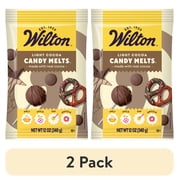 (2 pack) Wilton Light Cocoa Candy Melts Chocolate-Flavored Baking & Candy Making Wafers 12oz Bag