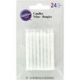 thumbnail image 1 of (2 pack) Wilton Unscented White Birthday Candles, (2.5") 24 Pieces, 1 of 2