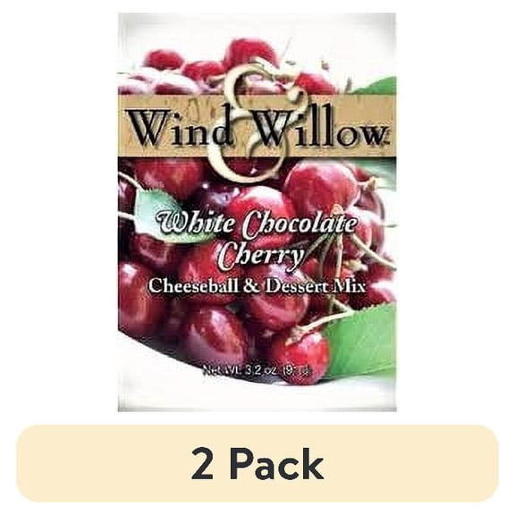 (2 pack) Wind & Willow Holiday Cheeseball and Dessert Mix - White Chocolate Cherry - 3.2 OZ