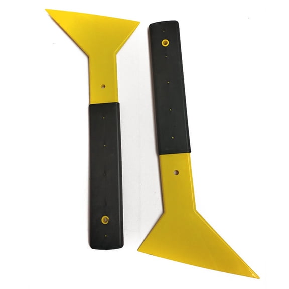 2 pack Window Tint Squeegee, Triangle Tinting Squeegee with Non-Slip Long Handle, Auto Vinyl Wrapping Tint Installation Scraper, Car Windshield Snow Frost Ice Removal & Cleaning Tool