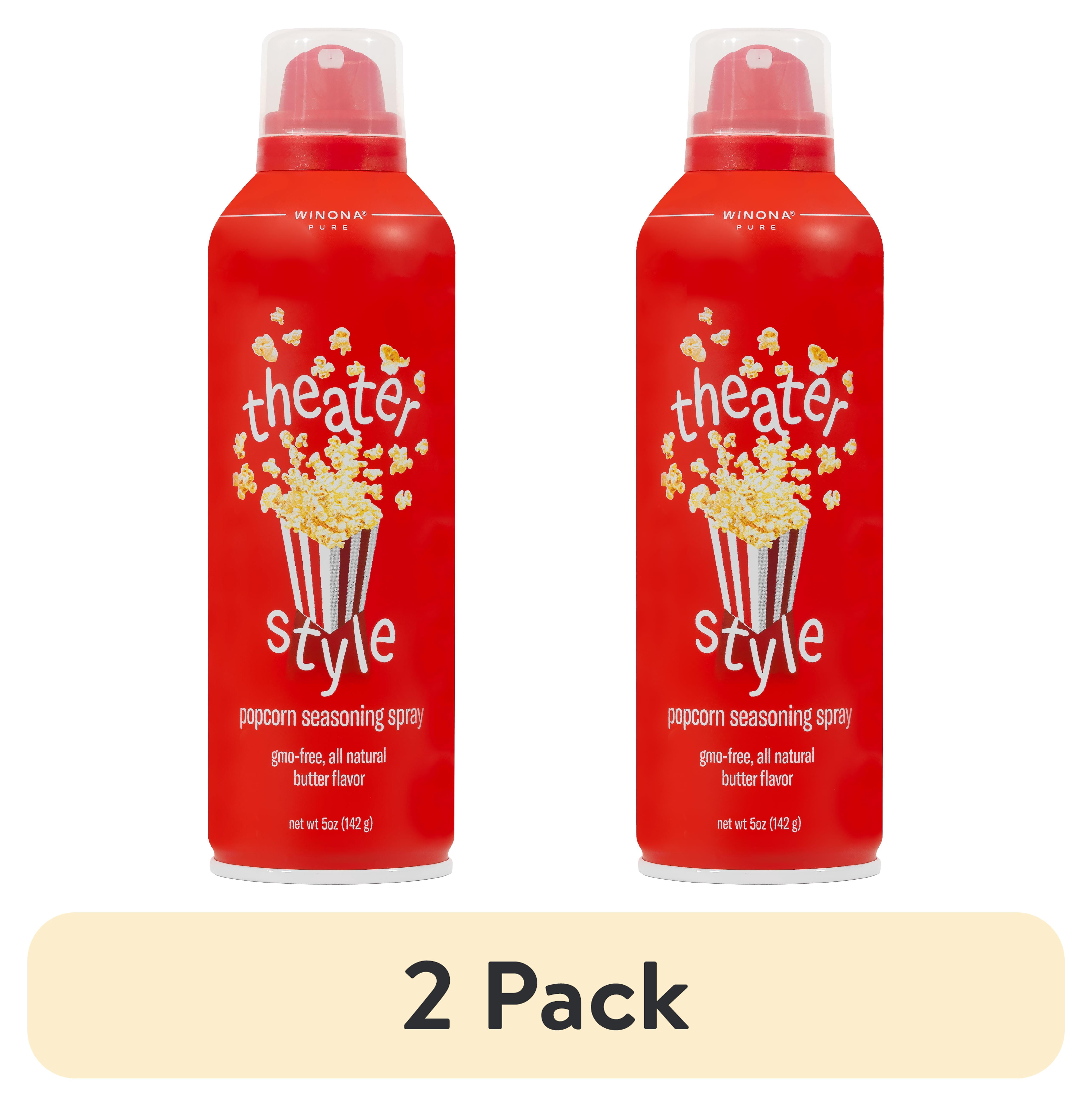 (2 pack) Winona Pure Theater Style Butter Popcorn Spray – All-Natural, Low Calorie, Dairy-Free, Gluten-Free, 5 oz