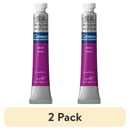(2 pack) Winsor & Newton Cotman Watercolor, 8ml Tube, Mauve