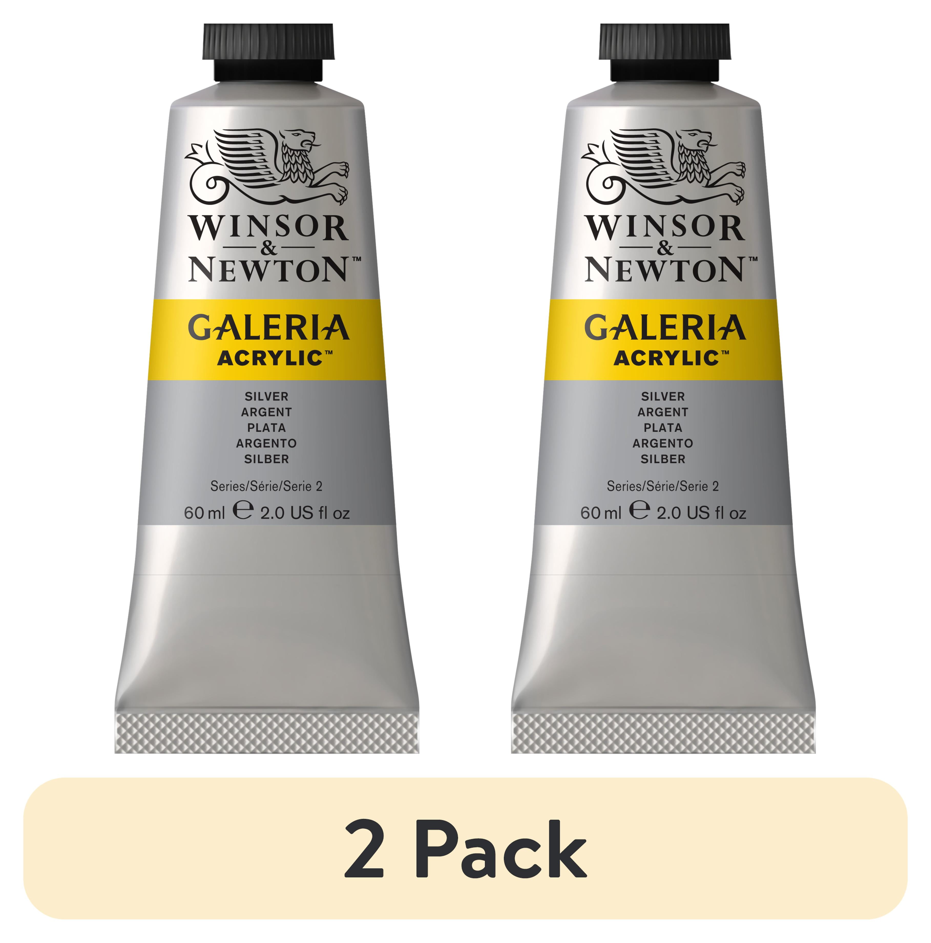 (2 pack) Winsor & Newton Galeria Acrylic Paint, 60ml, Silver