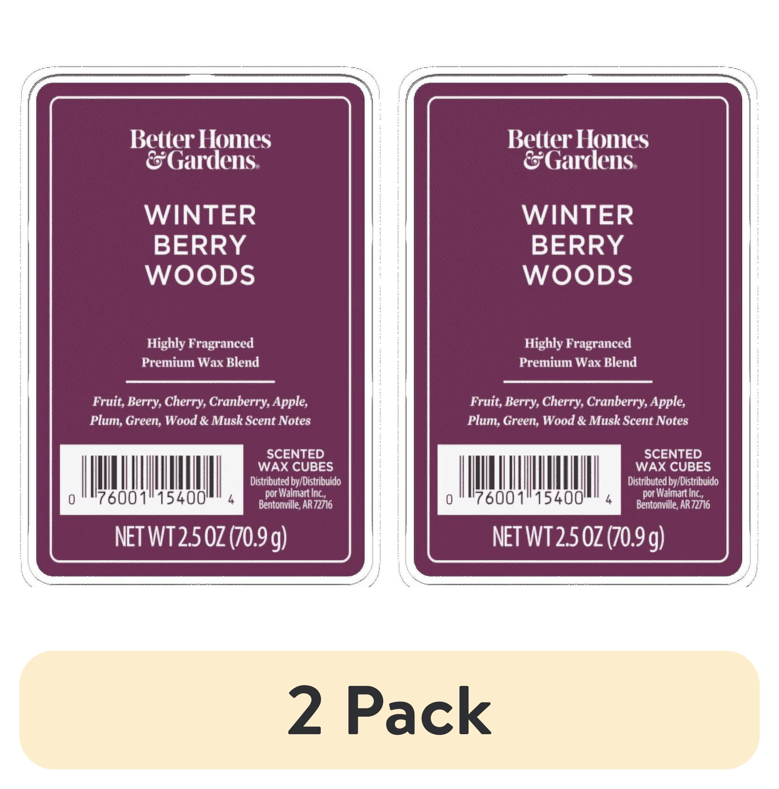 (2 pack) Winter Berry Woods Scented Wax Melts, Better Homes & Gardens, 2.5 oz (1-Pack)