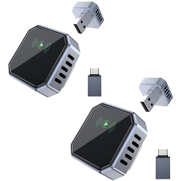 (2 pack) Wireless CarPlay Adapter, Dyeetic Wired CarPlay to Wireless Mini USB Design CarPlay Adapter for iPhone 6  / Android 11 
