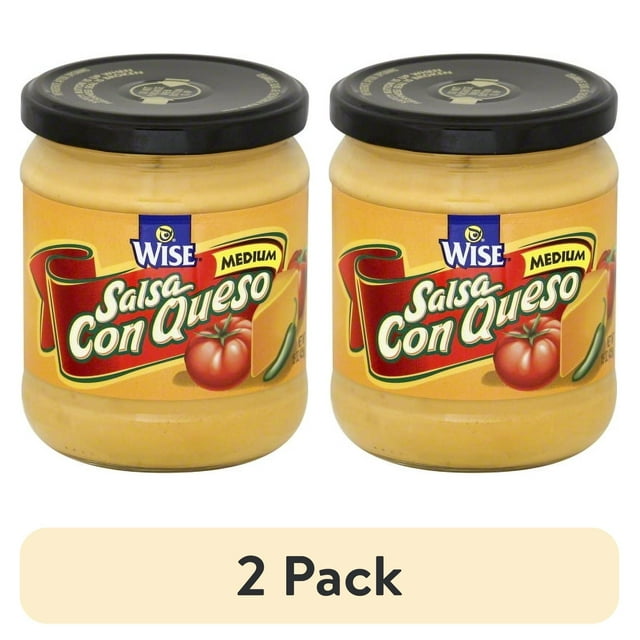 (2 pack) Wise Medium Salsa Con Queso, 15 Oz.