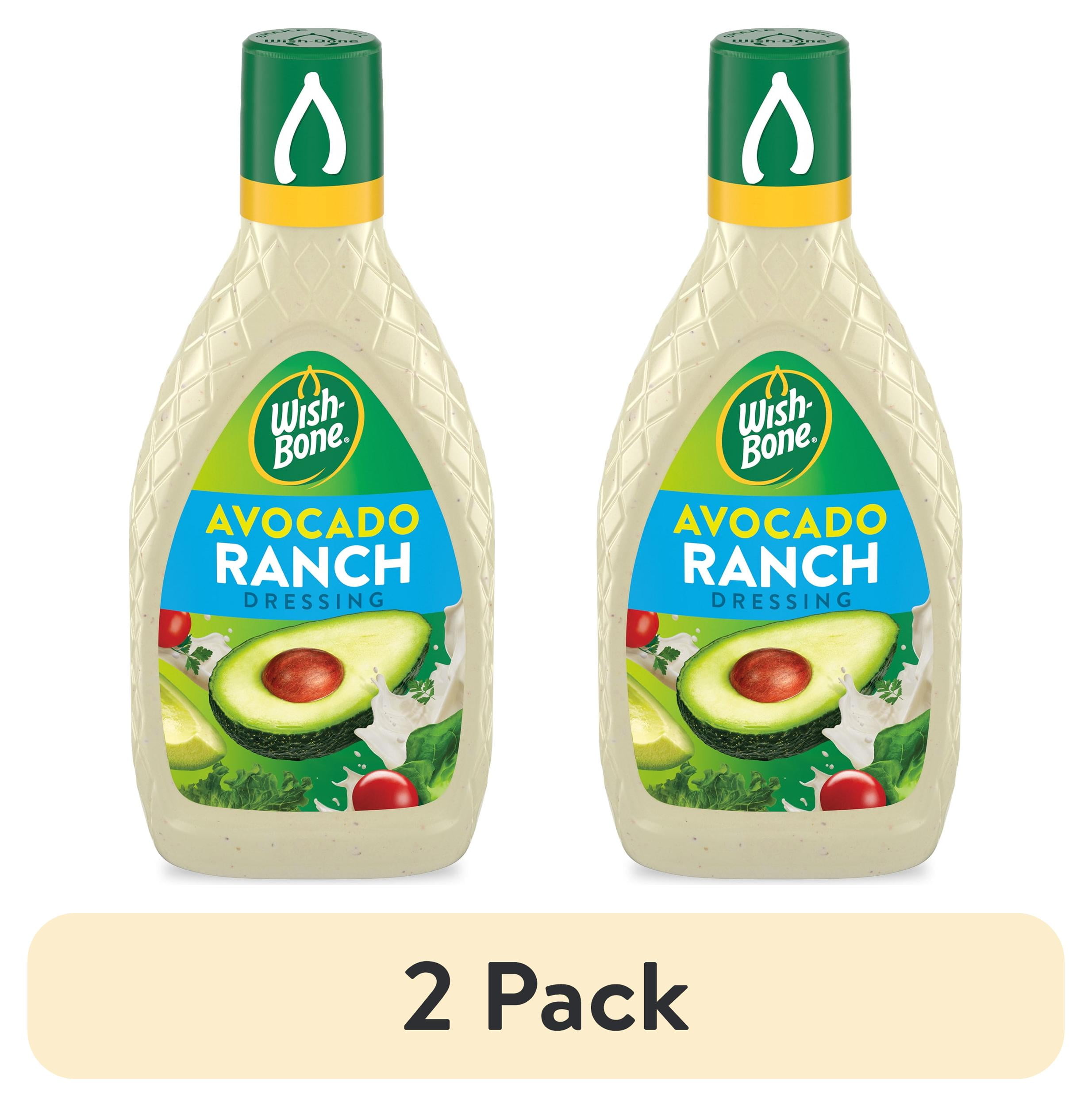 (2 pack) Wish-Bone Avocado Ranch Salad Dressing, 15 fl oz