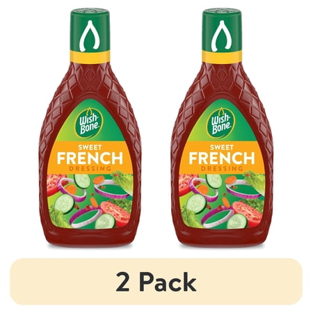 (2 pack) Wish-Bone Sweet French Salad Dressing, 15 fl oz