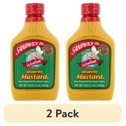 (2 pack) Woeber's Sandwich Pal Jalapeño Mustard, 16 oz Squeeze Bottle