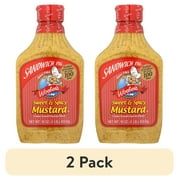 (2 pack) Woeber's Sandwich Pal Sweet and Spicy Mustard, 16 oz.
