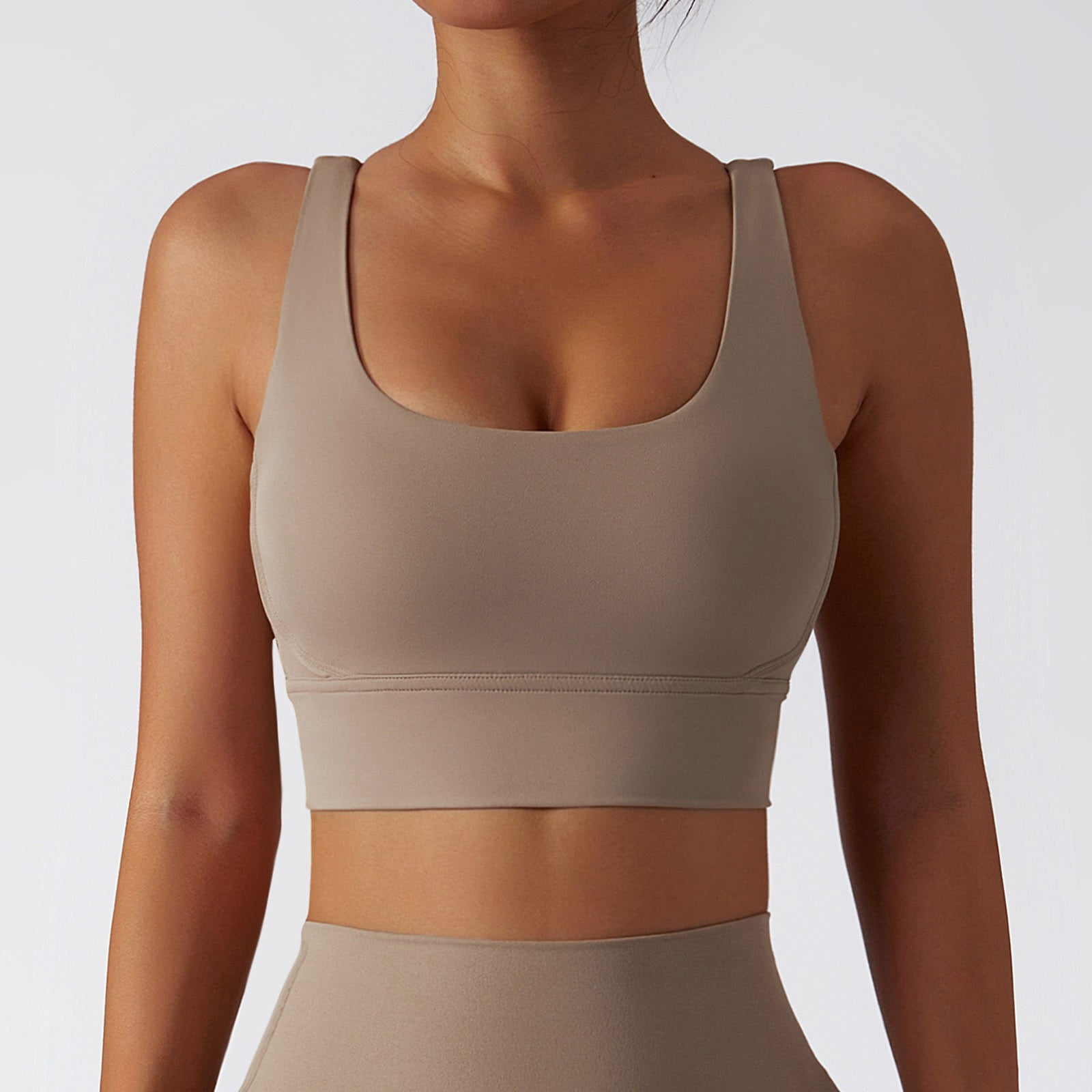 2-pack Womens Cross Strap Yoga Sports Bra Cordless Padded Medium Workout  Crop Tank Top sports bras for women pack 