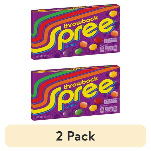 (2 pack) Wonka Spree Throwback Candy, 5 oz.