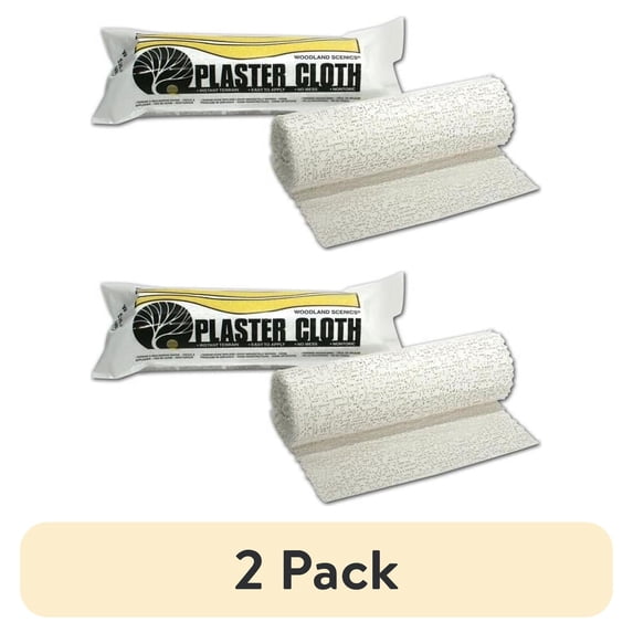 (2 pack) Woodland Scenics Plaster Cloth Roll-8"X180"