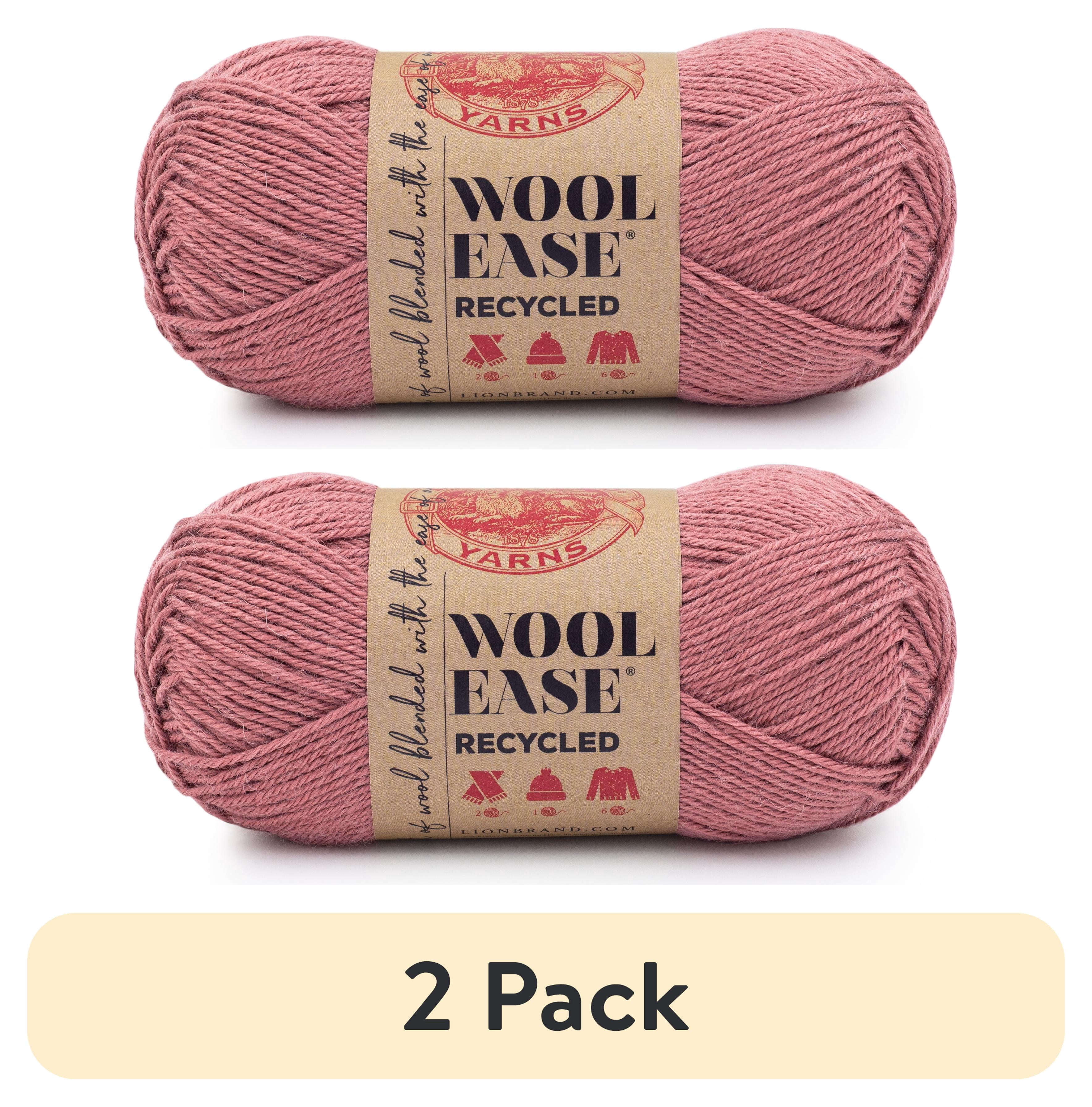(2 pack) Lion Brand Wool-Ease Recycled Terracotta 632-137G Medium Yarn