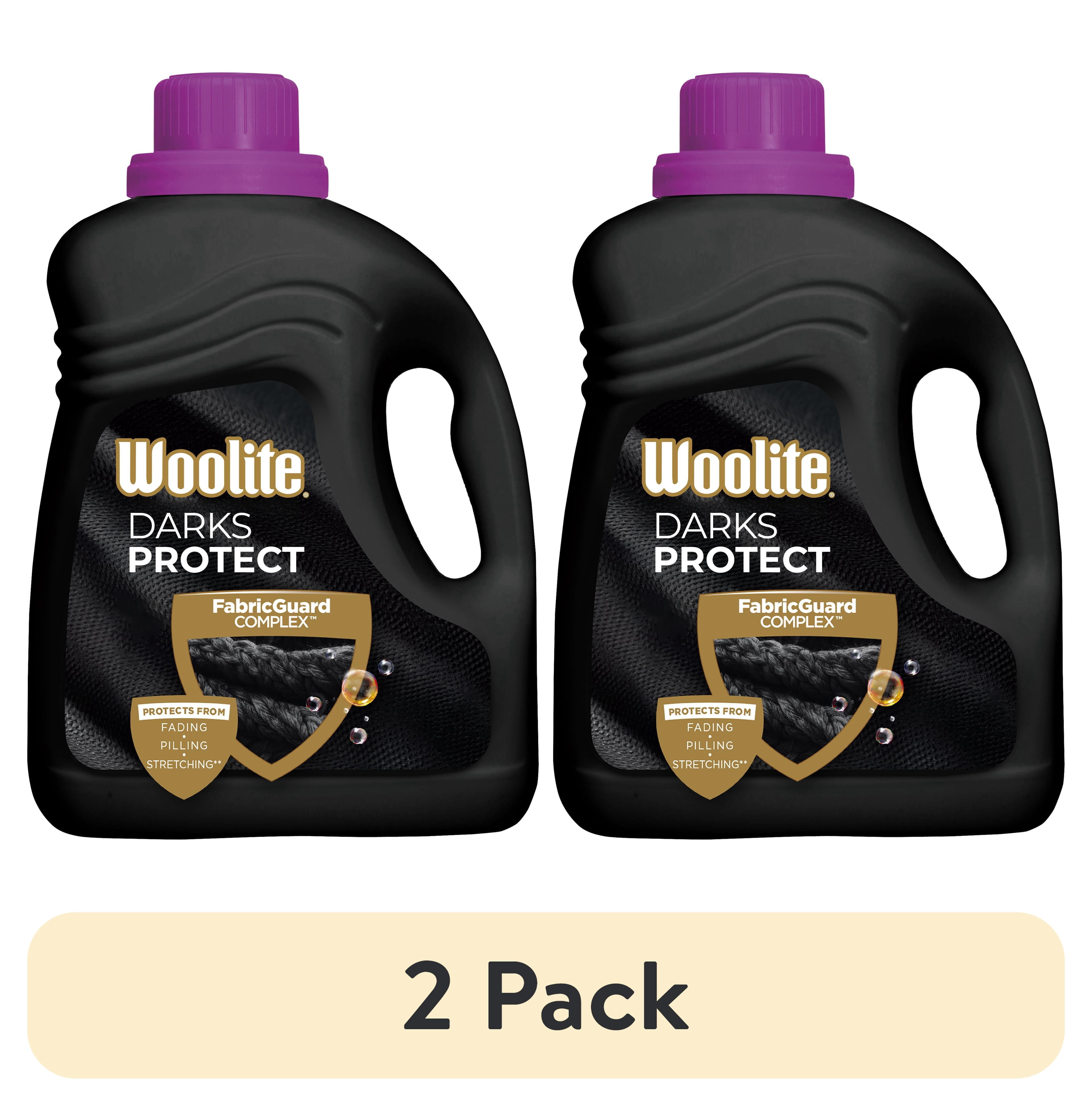 (2 pack) Woolite Darks Defense Liquid Laundry Detergent – Protects Dark Clothes from Fading, 66 Loads, 100oz