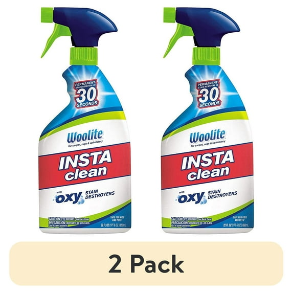 (2 pack) Woolite INSTAclean Permanent Stain Remover, 22oz Pack of 2, 21799