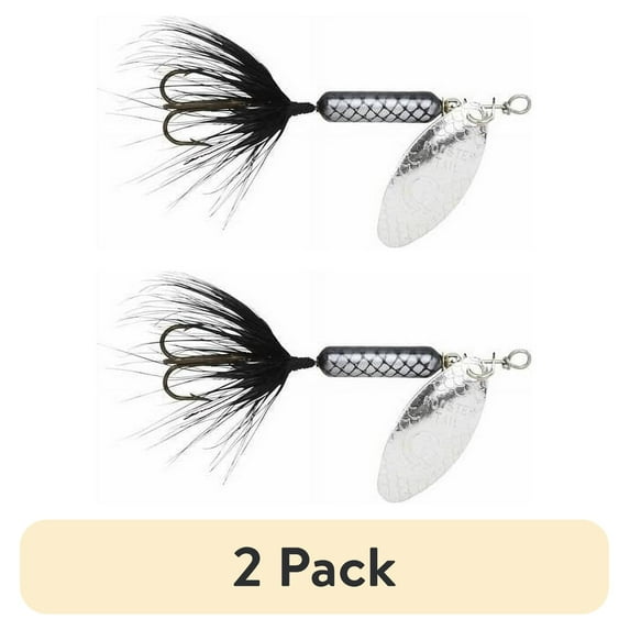 (2 pack) Worden's Original Rooster Tail - 1/16 oz. - Black