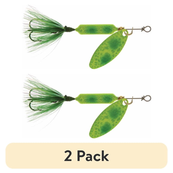 (2 pack) Worden's Rooster Tail, 1/16 oz, Frog Spring