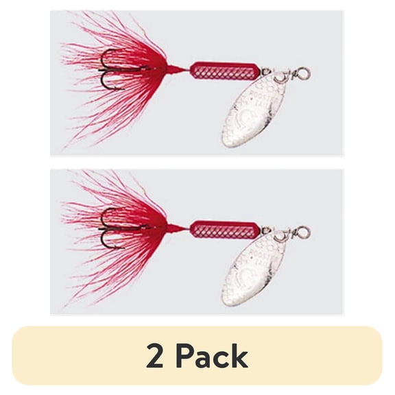 (1 pack) Yakima Bait Worden's Original Rooster Tail Spinner Lure, Red, 1/16 oz