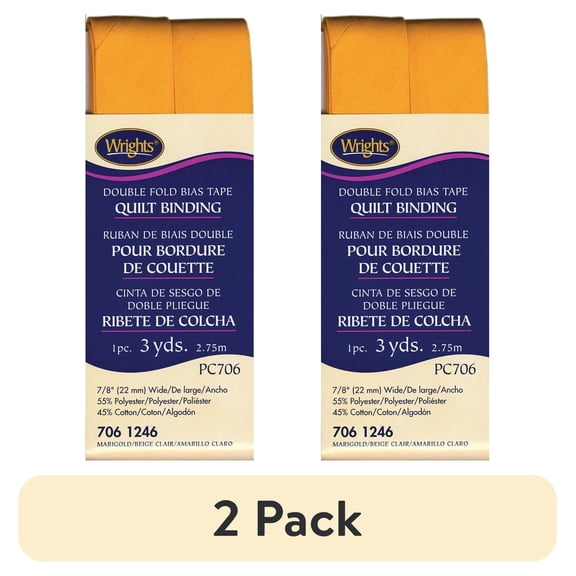(2 pack) Wrights 3 Yd Quilt Binding