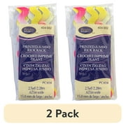 (2 pack) Wrights Rick Rack, Pastel Rainbow, 5/8" Jumbo Braided Printed Rick Rack For Sewing And Crafts, 2.5 Yards, 1 Each