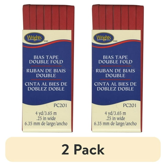 (2 pack) Wrights, Double Fold Bias Tape