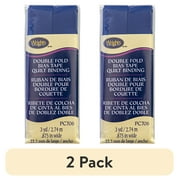 2 pack Wrights Yale Blue 7/8 Bias Tape Extra Wide Double Fold 3 yd Polyester Blend Sewing Trim