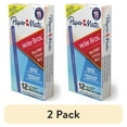 thumbnail image 1 of (2 pack) Paper Mate® Ballpoint Stick Pens, Medium Point, 1.0 mm, Blue Barrel, Blue Ink, Pack Of 12, 1 of 5
