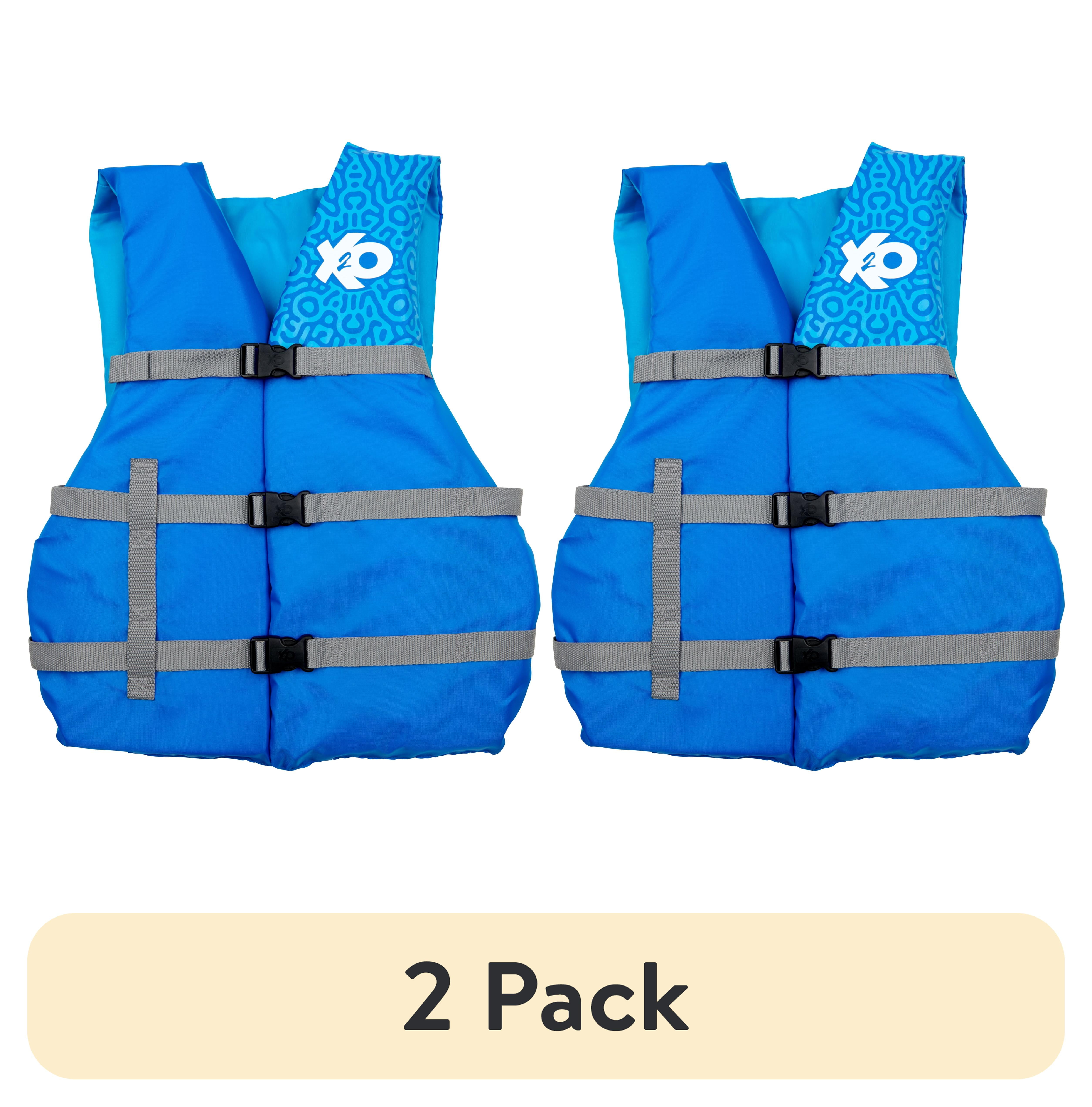 2 pack) X2O Universal Adult Life Vest and Jacket, (30