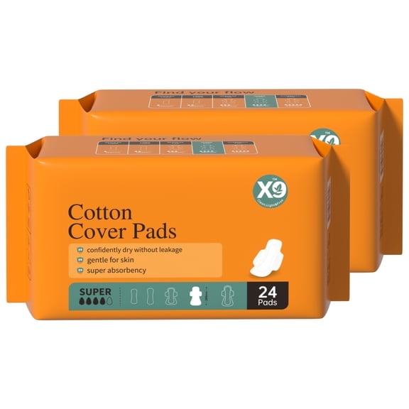 (2 pack) X9 Cotton Cover Pads