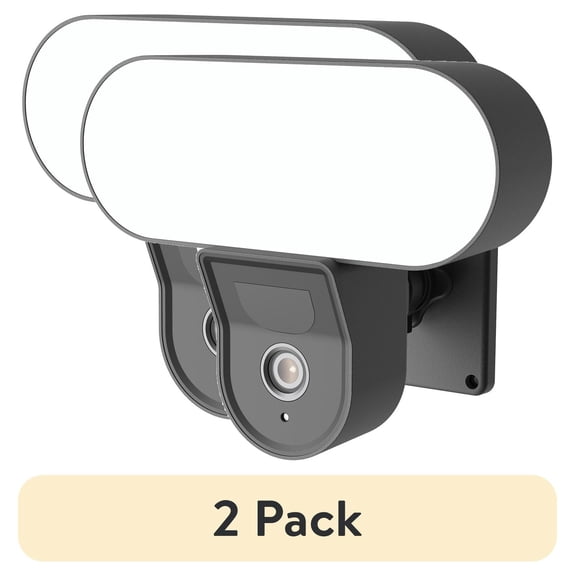 (2 pack) XODO Smart Home Security Camera - Wi-Fi Floodlight, Motion Sensor, 2.5K Full HD, 2-Way Audio