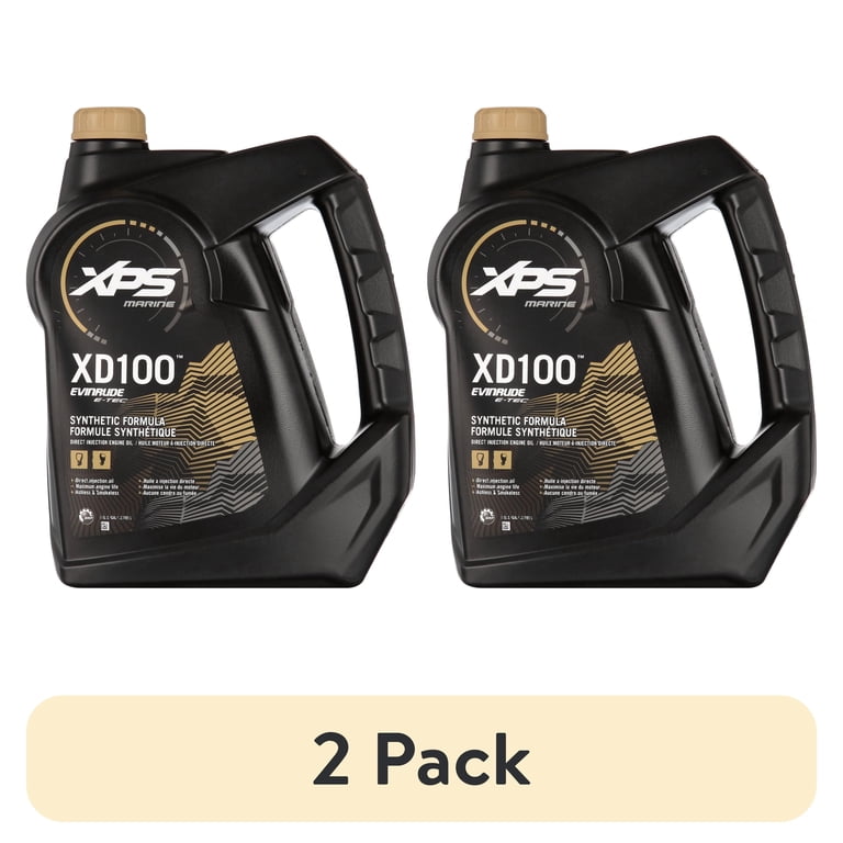 2 pack) Johnson Evinrude OMC OEM XPS XD100 Synthetic Formula DI
