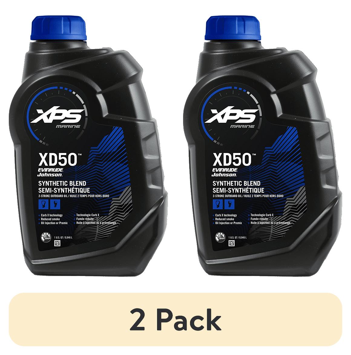 (2 pack) XPS Marine XD50 Synthetic Blend Motor Oil, 1 Quart