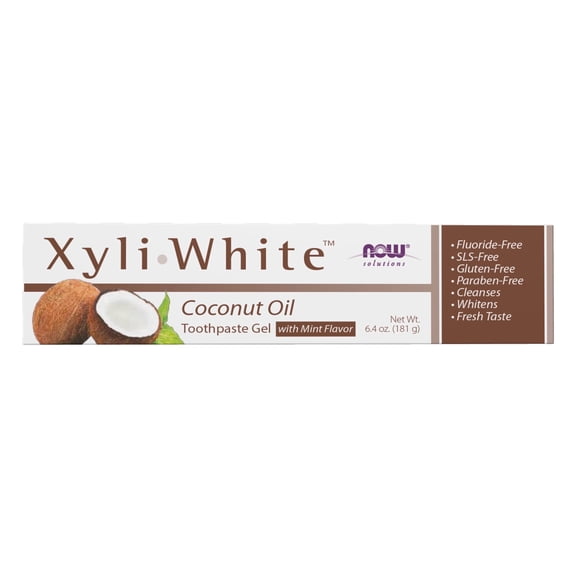 (2 pack) Xliwhite Coconut Toothpaste  By Now Foods - 6.4 Ounces