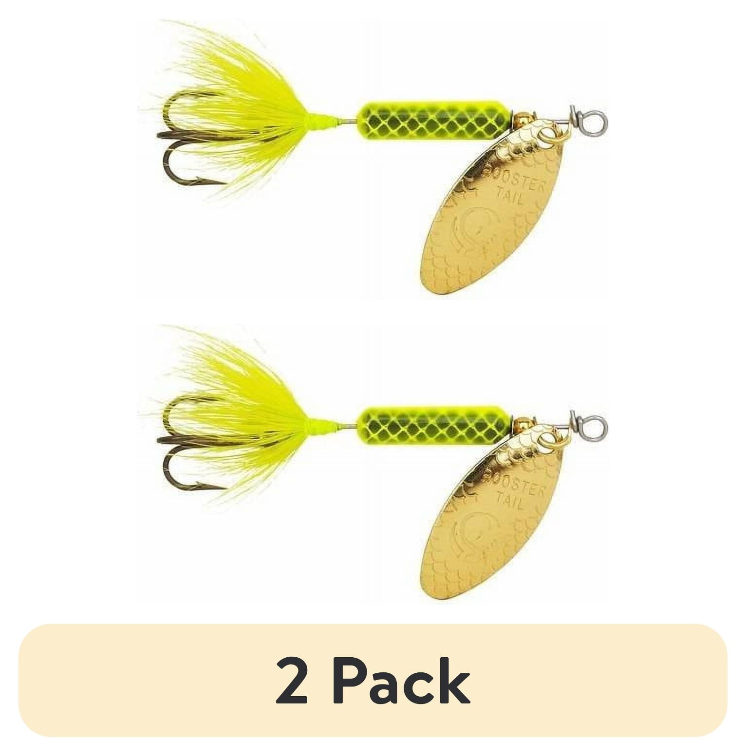 (2 pack) Yakima Bait Original Rooster Tail, Inline Spinnerbait Fishing Lure, 1/4 oz