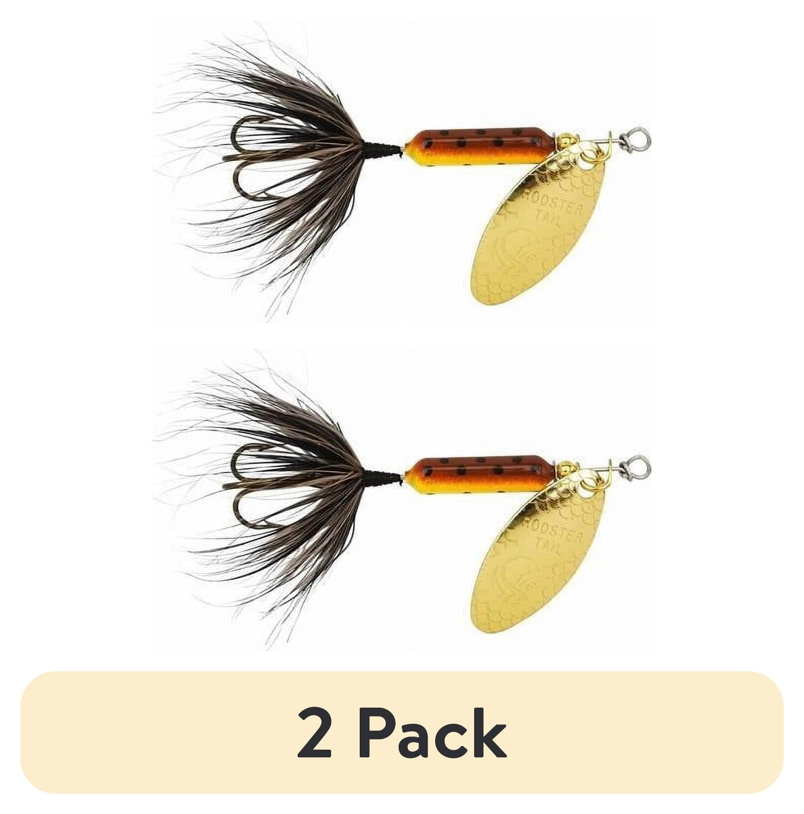 (2 pack) Worden's Original Rooster Tail - 1/6 oz. - Brown Trout